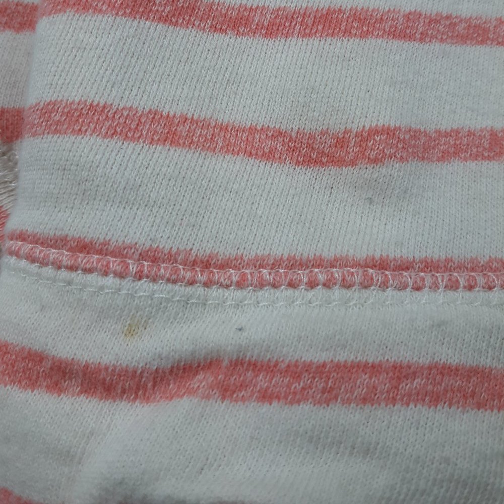 4/$25 Calvin Klein Pink White Striped Sweatshirt - Picture 6 of 6